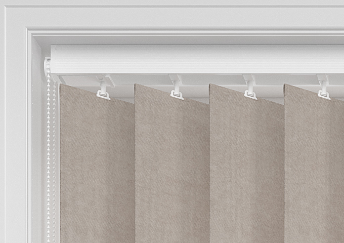 Flori Faux Suede (Blackout), Vapour - Vertical Blind - Image 8